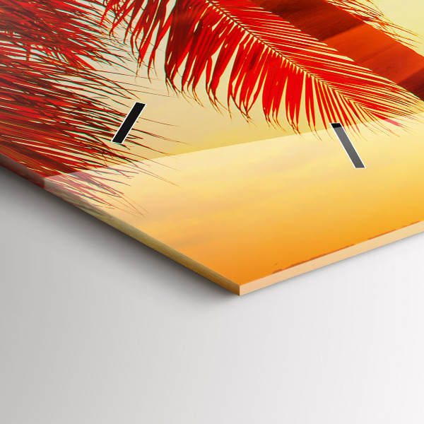 Horizontal wall clock Holidays Relaxation Summer