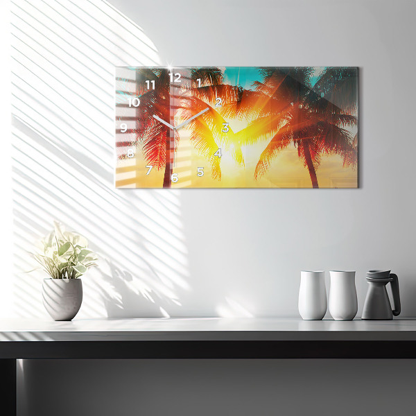 Horizontal wall clock Holidays Relaxation Summer