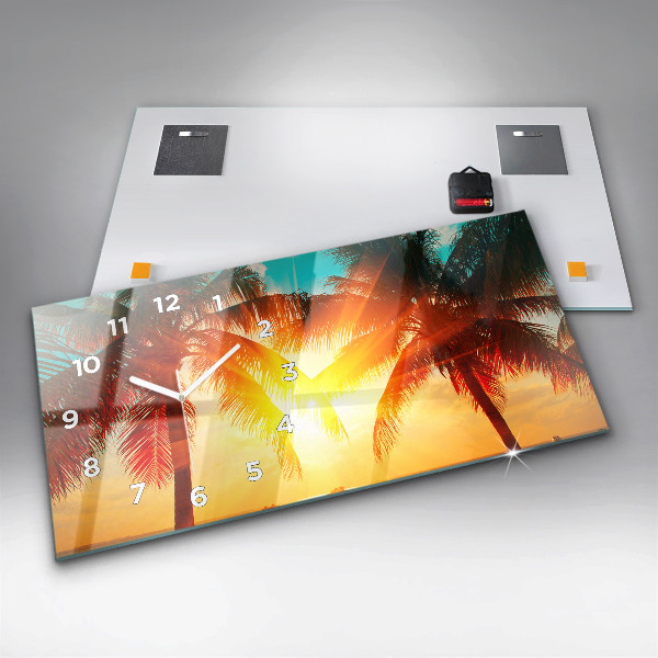 Horizontal wall clock Holidays Relaxation Summer