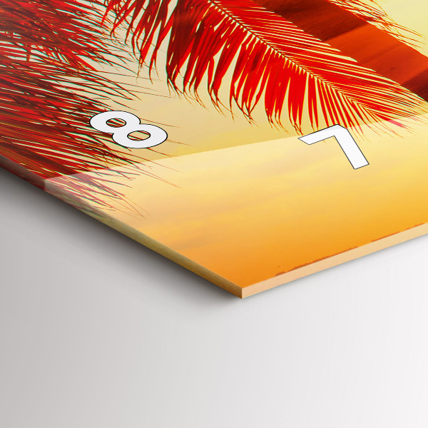 Horizontal wall clock Holidays Relaxation Summer