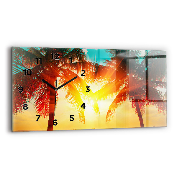 Horizontal wall clock Holidays Relaxation Summer