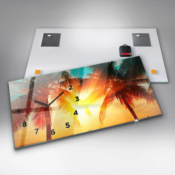 Horizontal wall clock Holidays Relaxation Summer