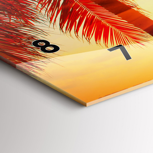 Horizontal wall clock Holidays Relaxation Summer