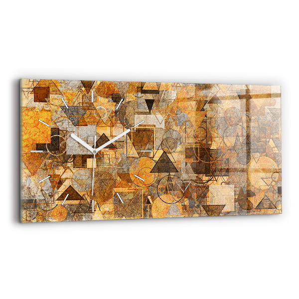 Horizontal wall clock Geometric Shapes