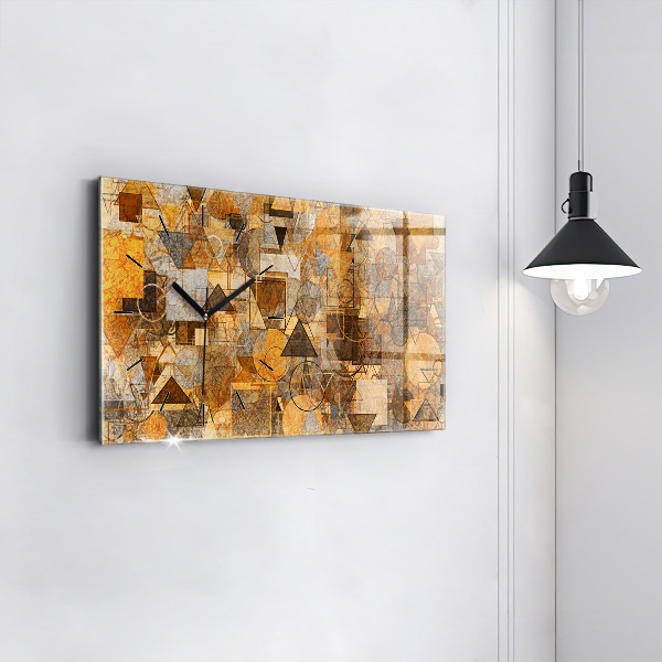 Horizontal wall clock Geometric Shapes
