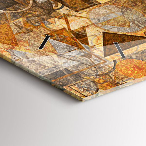 Horizontal wall clock Geometric Shapes