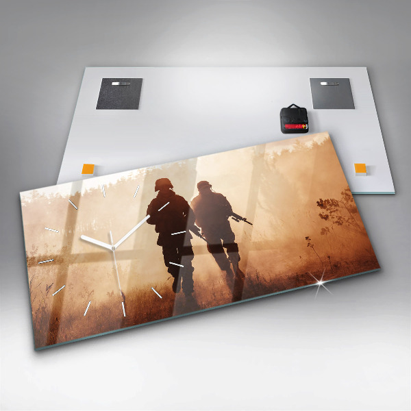 Horizontal wall clock United States Marines