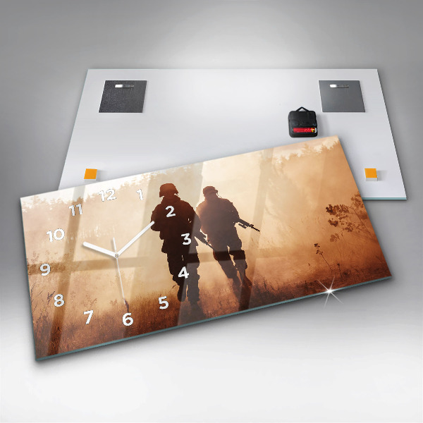 Horizontal wall clock United States Marines