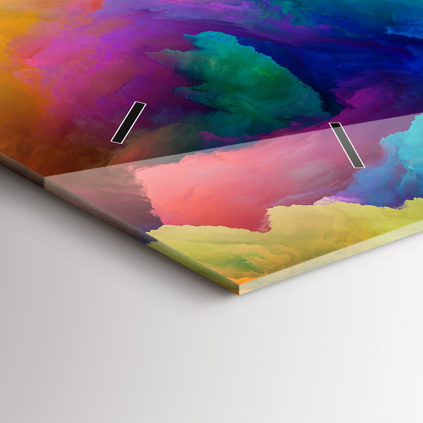 Horizontal wall clock Fractal Texture