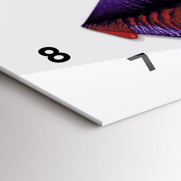 Horizontal wall clock Surrealist collage