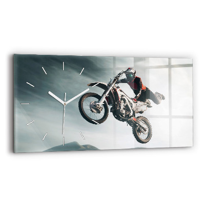 Horizontal wall clock Motor Style Adrenaline