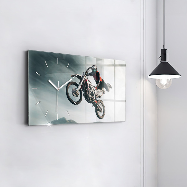 Horizontal wall clock Motor Style Adrenaline
