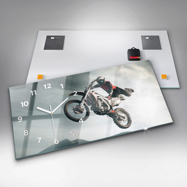 Horizontal wall clock Motor Style Adrenaline