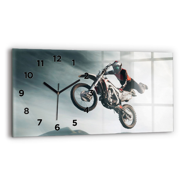 Horizontal wall clock Motor Style Adrenaline