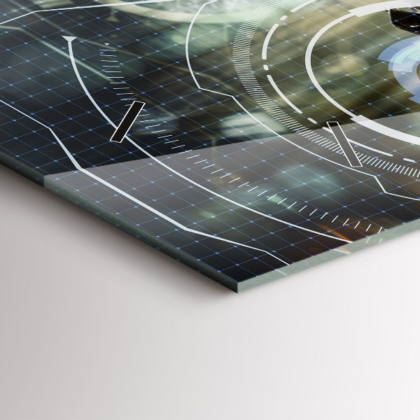 Horizontal wall clock Soldier with a gun