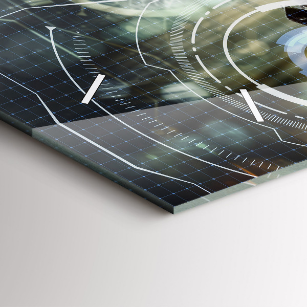 Horizontal wall clock Soldier with a gun