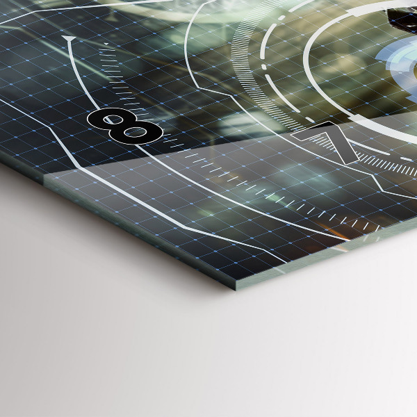 Horizontal wall clock Soldier with a gun