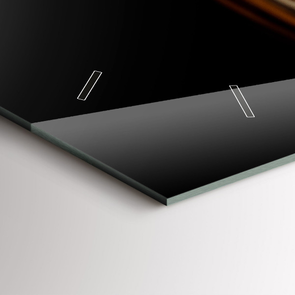 Horizontal wall clock Tiger - wild look