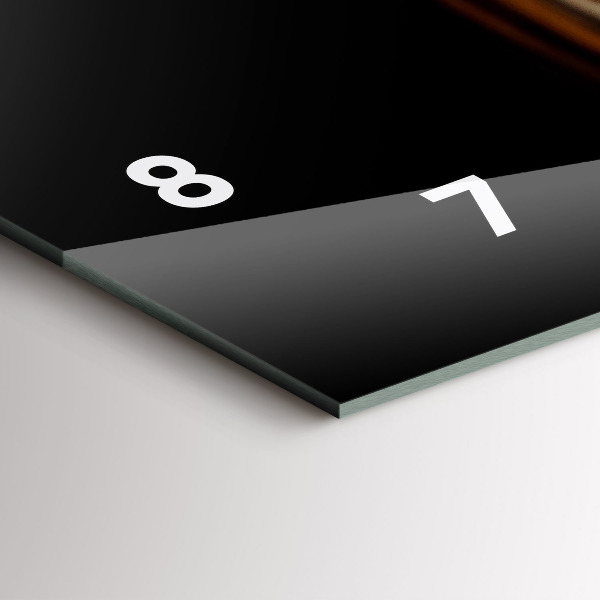 Horizontal wall clock Tiger - wild look