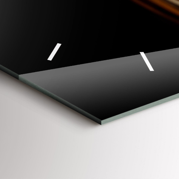 Horizontal wall clock Tiger - wild look