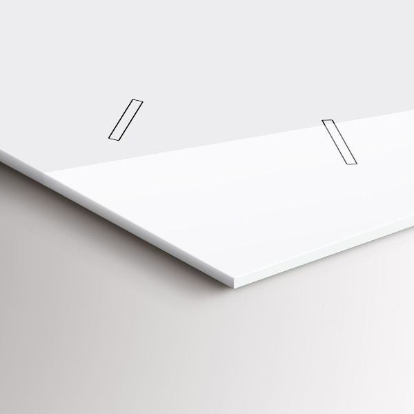 Horizontal wall clock Abstract view