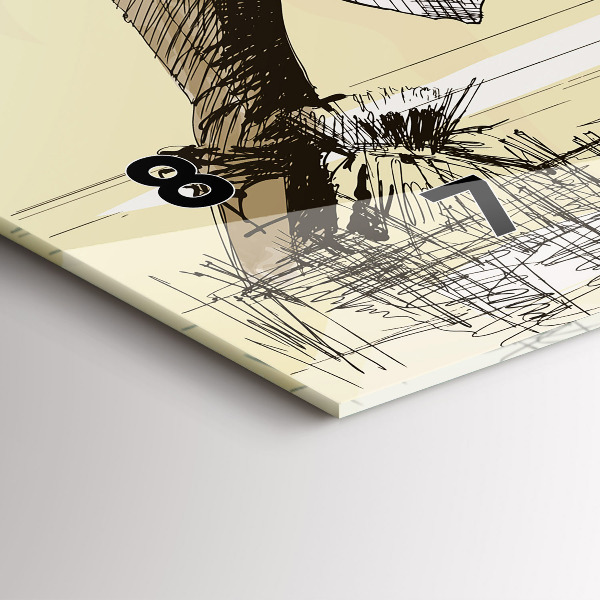 Horizontal wall clock Woman picking rice