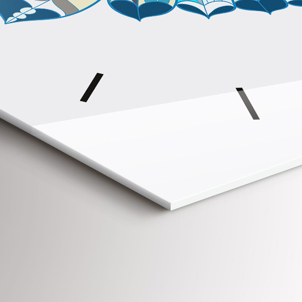 Horizontal wall clock Owl in flight