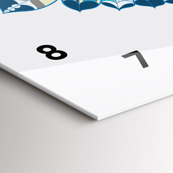 Horizontal wall clock Owl in flight