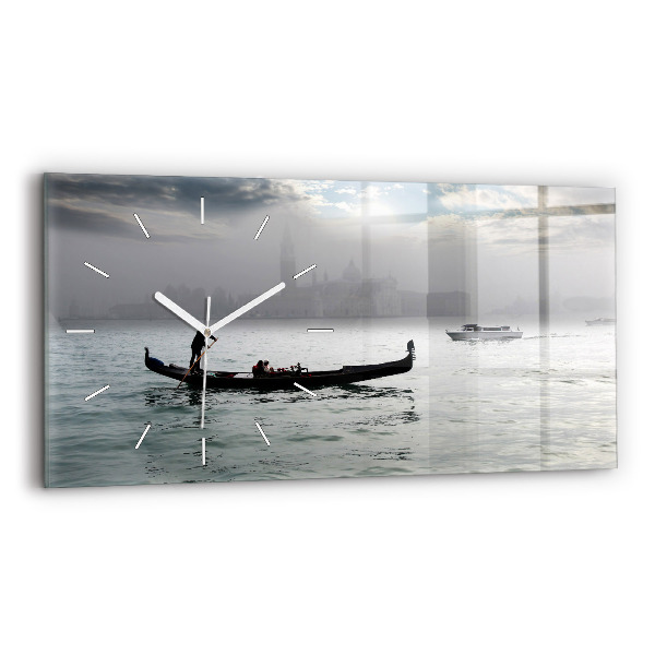 Horizontal wall clock Venice Gondola