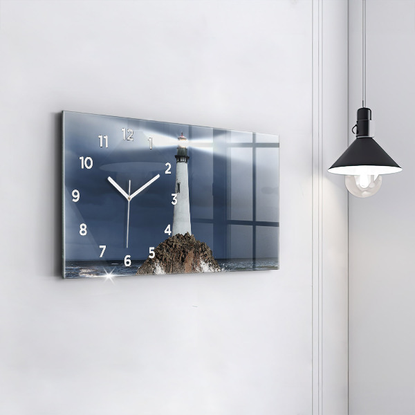 Horizontal wall clock Lighthouse