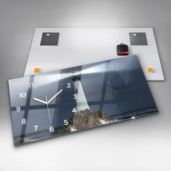 Horizontal wall clock Lighthouse