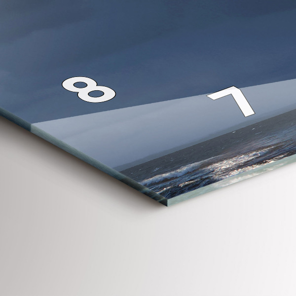 Horizontal wall clock Lighthouse