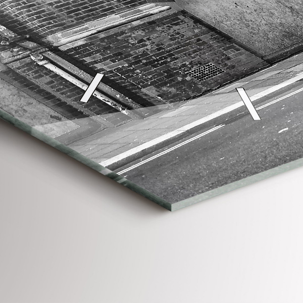 Horizontal wall clock Red double-decker bus