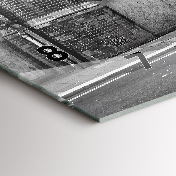 Horizontal wall clock Red double-decker bus