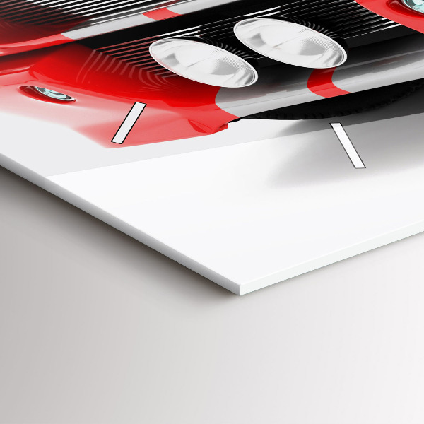 Horizontal wall clock Sports car