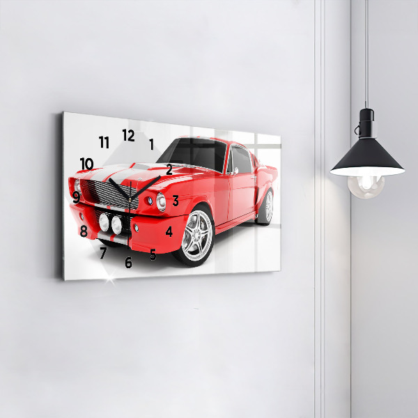 Horizontal wall clock Sports car