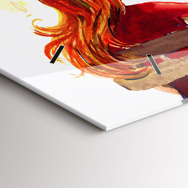 Horizontal wall clock Autumn Landscape