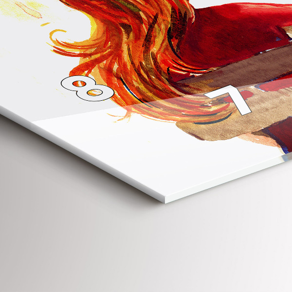 Horizontal wall clock Autumn Landscape