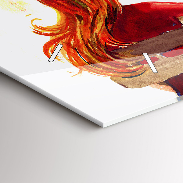 Horizontal wall clock Autumn Landscape