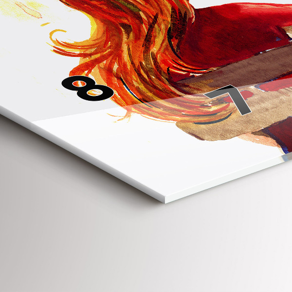 Horizontal wall clock Autumn Landscape