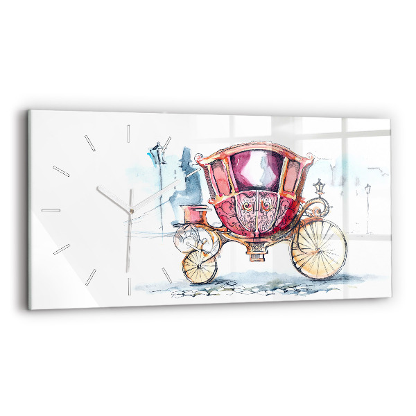 Horizontal wall clock The Queen's Ancient Carriage