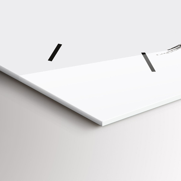 Horizontal wall clock Abstraction bear