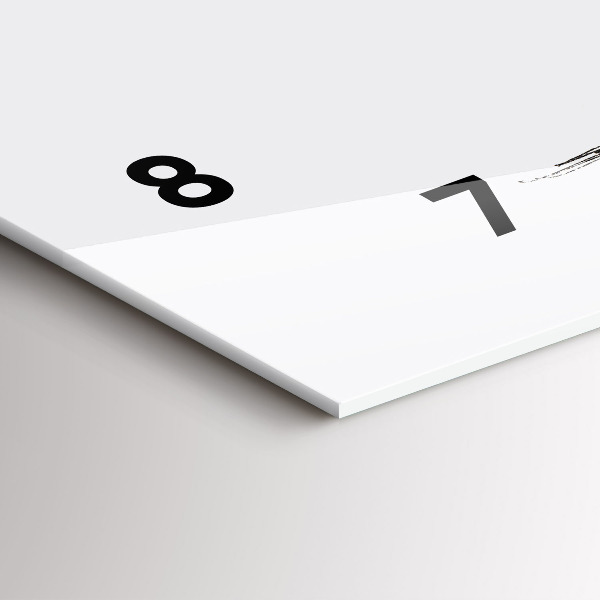 Horizontal wall clock Abstraction bear