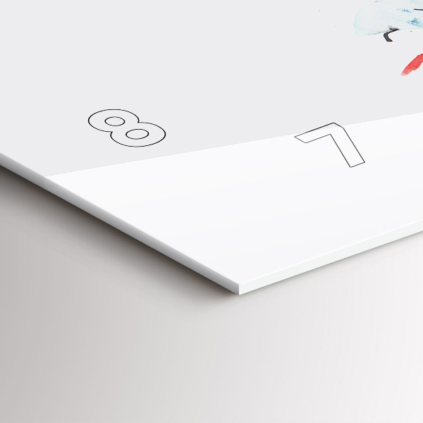 Horizontal wall clock Toucan in the grass