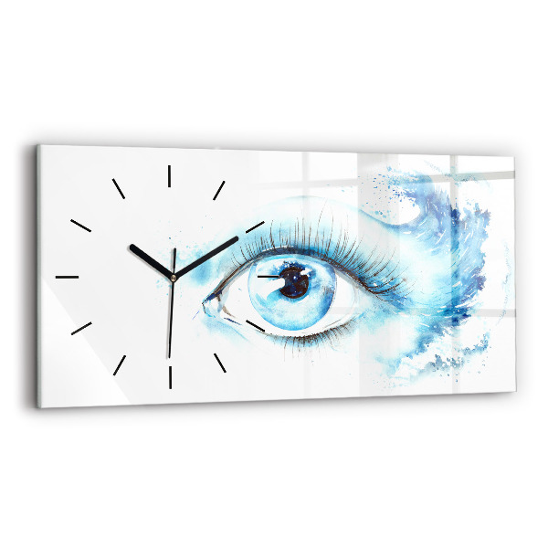 Horizontal wall clock Sea Eye