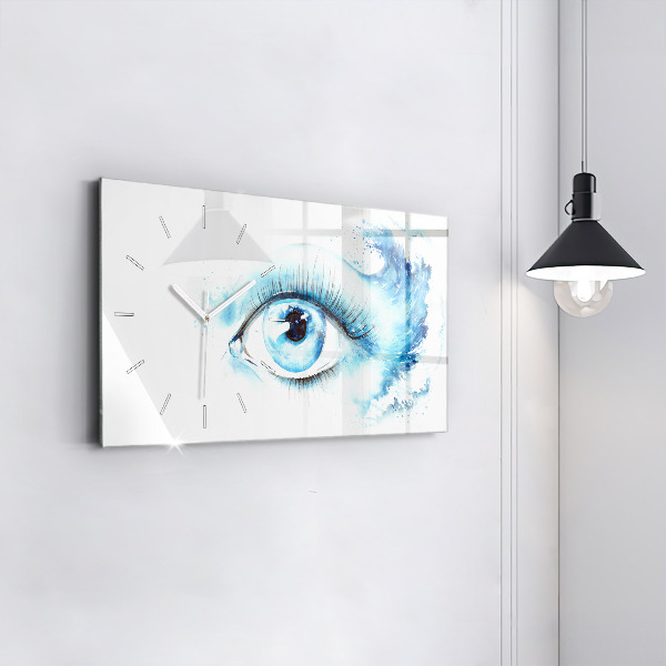Horizontal wall clock Sea Eye