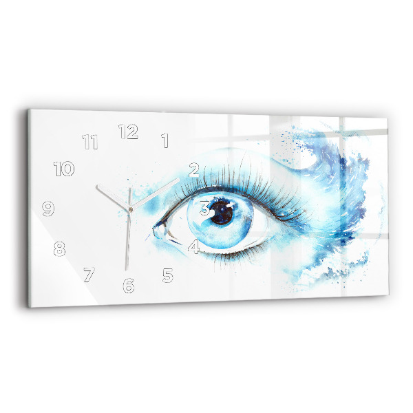 Horizontal wall clock Sea Eye