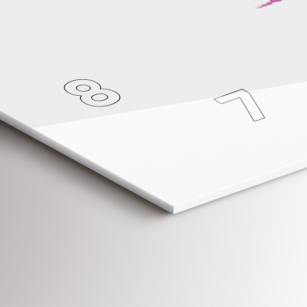 Horizontal wall clock Runner illustration