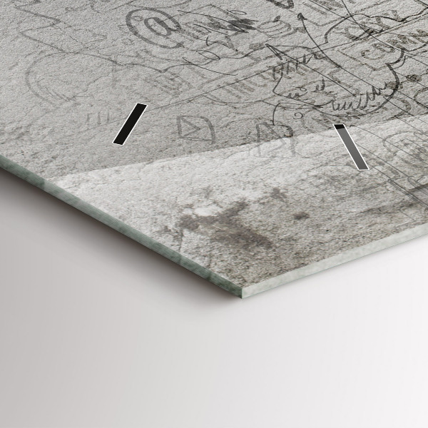 Horizontal wall clock Sketch of the City