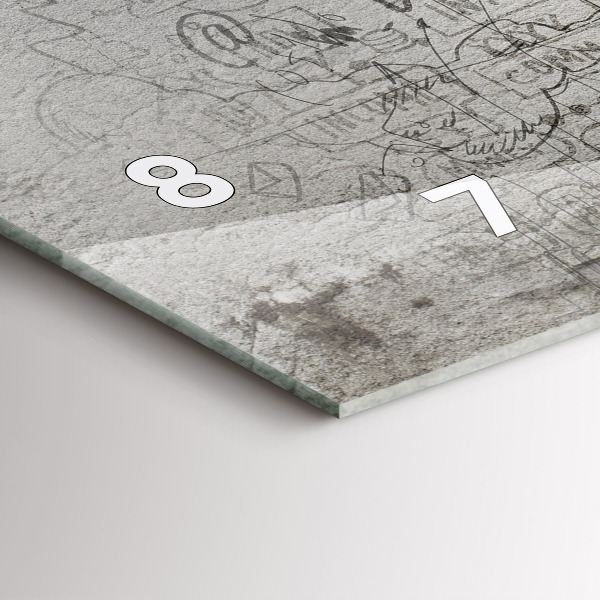 Horizontal wall clock Sketch of the City